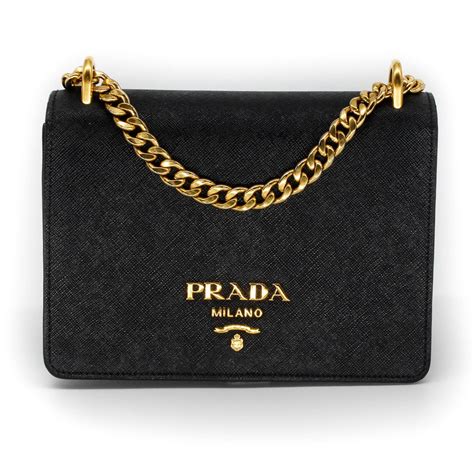 prada ring chain bag|Prada shoulder bag gold chain.